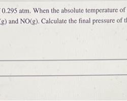 A container of n2o3 has a pressure of