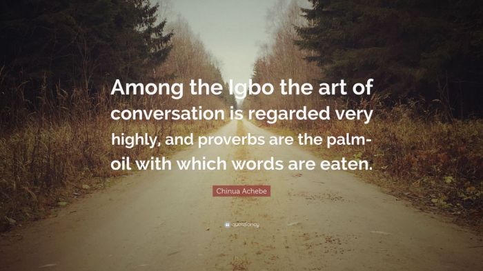 Proverbs are the palm-oil with which words are eaten meaning