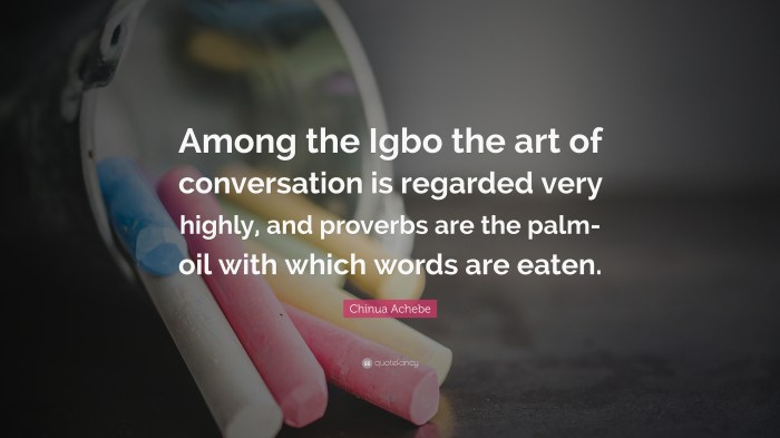 Proverbs are the palm-oil with which words are eaten meaning