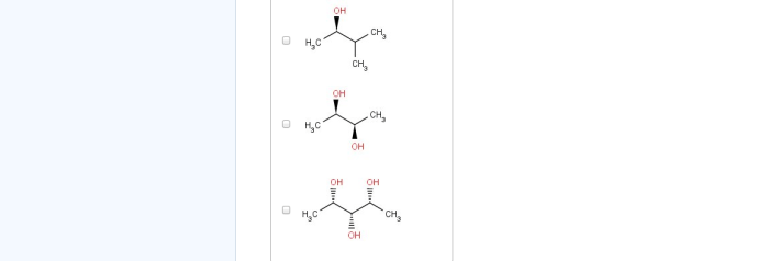 Among shown choose ones molecules chiral lowest energy their conformations check question apply